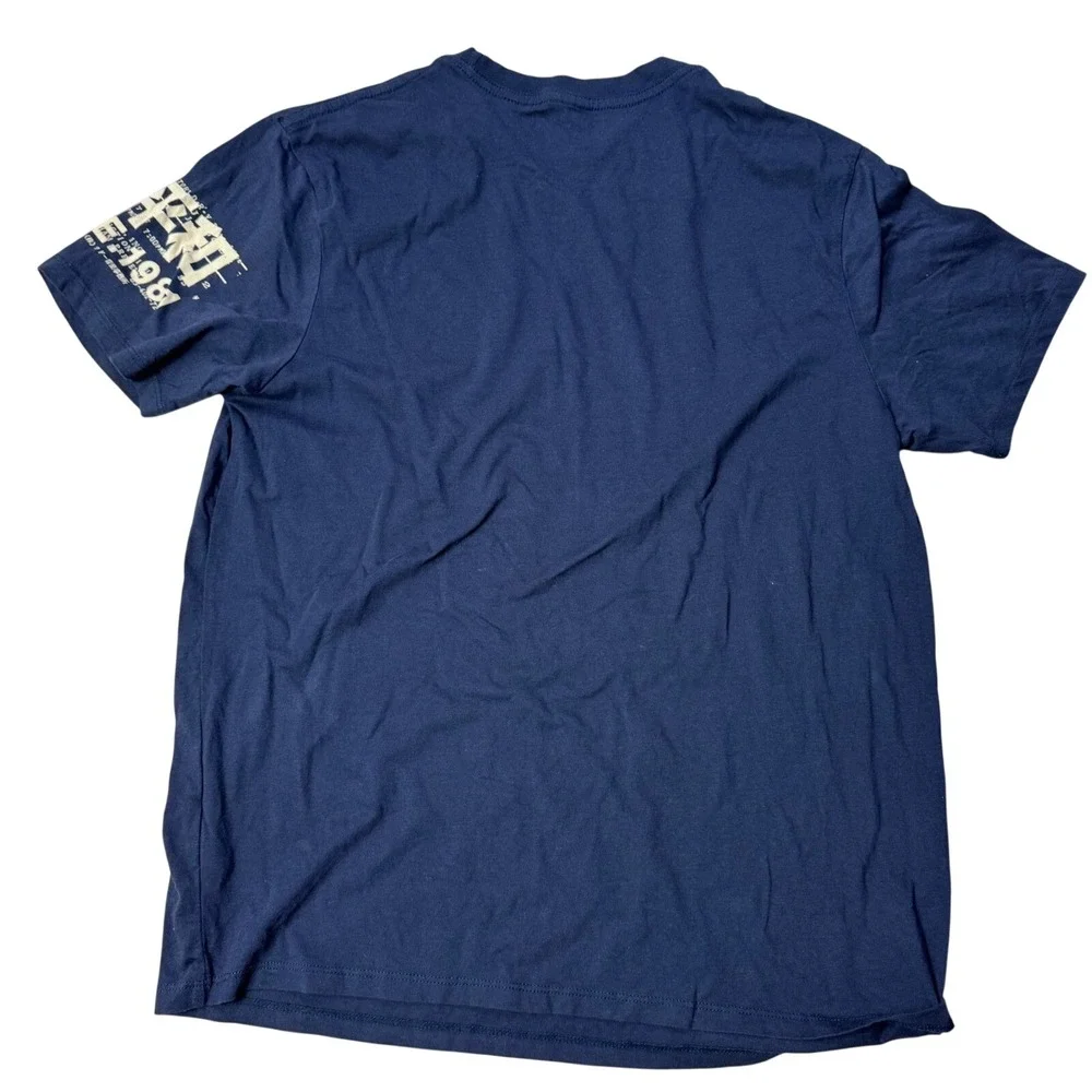 Vintage Guess Mens T Shirt Large Navy Tiger Graphic Print Short Sleeve Cotton - Picture 3 of 10